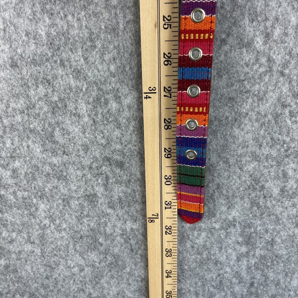 Vintage Fossil Tapestry Leather Belt Concho Southwest NEW Womens Small - Picture 3 of 10